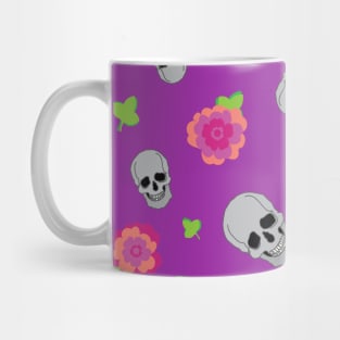 Skulls and flowers Mug